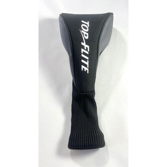 Top Flite Driver Head Cover  Black White & Gray Golf Club Cover - Picture 3 of 7